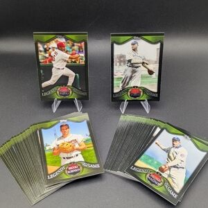 2009 Topps Legends Of The Game Series 1 & 2 Near Complete Set (49/50) Card Lot